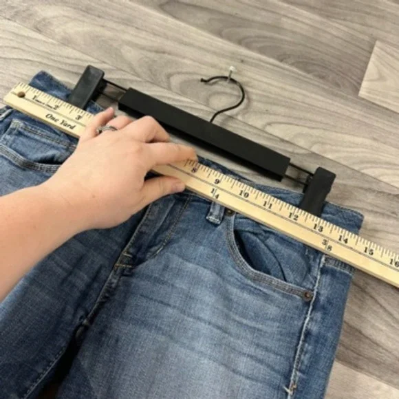 American Eagle Outfitters Skinny Jeans Womens 4 Blue Distressed Stone Wash Denim - Picture 3 of 12